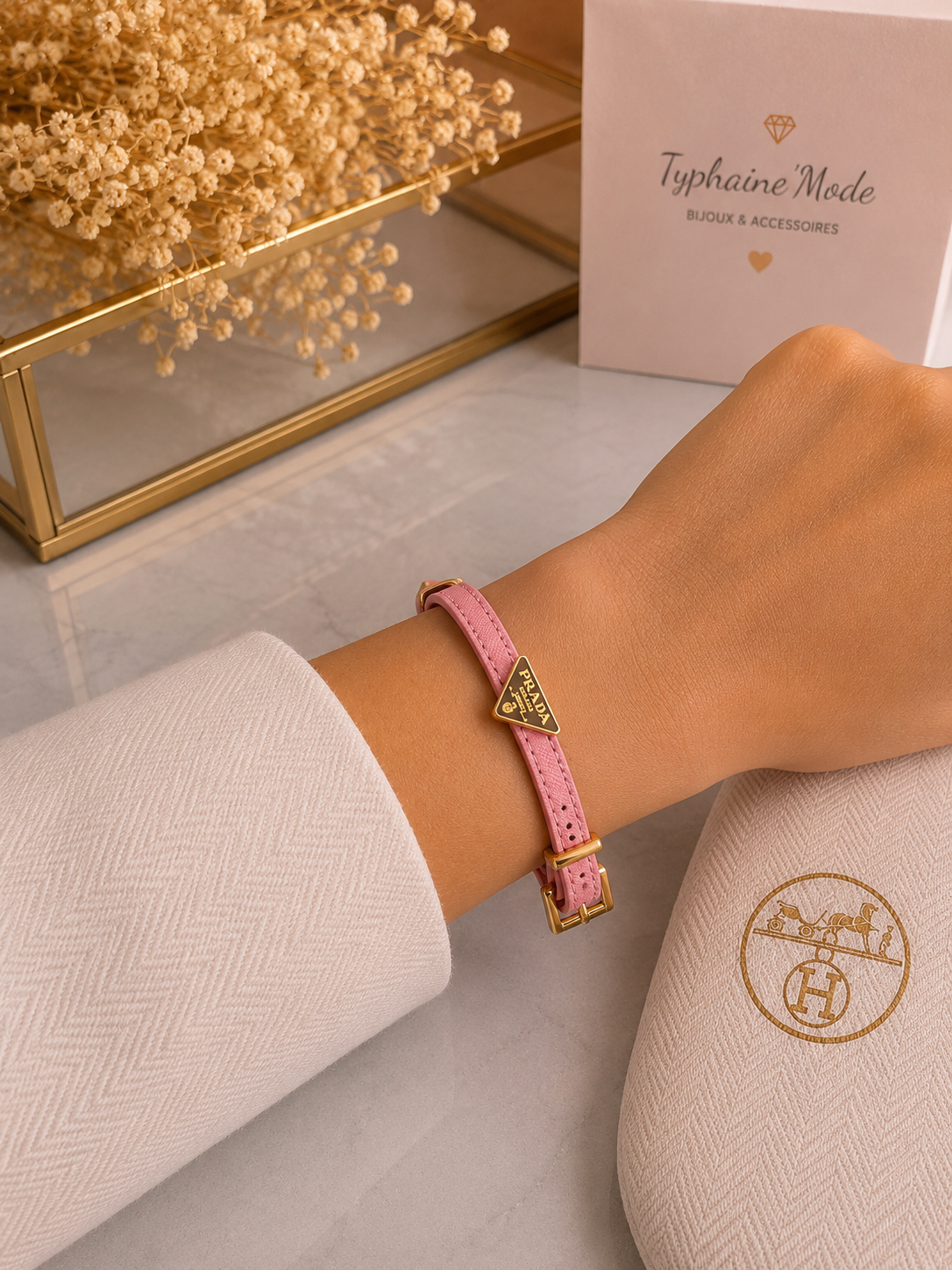 Bracelet Luxe Rose Poudré✨