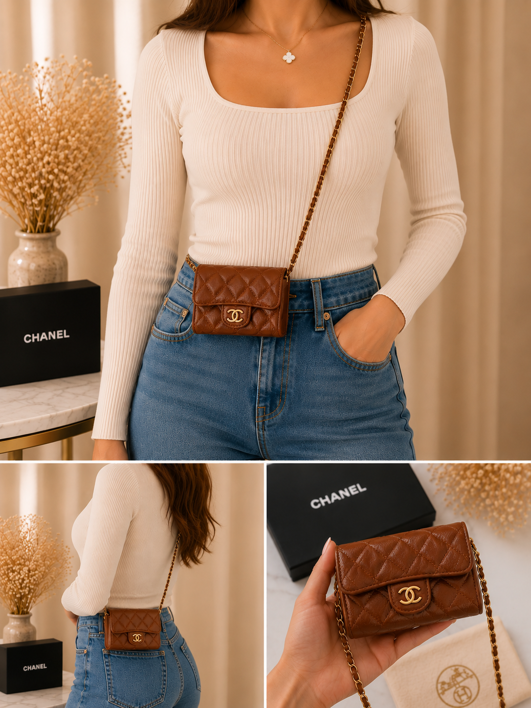 Portefeuille bandoulière tendance✨