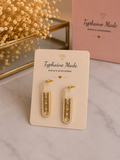 Boucles d’oreilles Élégance Géométrique Dorées & Strass✨