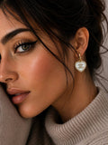 Boucles d’oreilles Cœur Éclat Doré – Inspiration Luxe✨