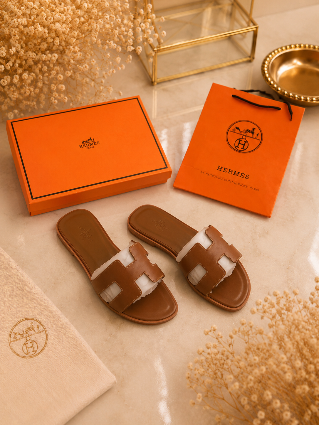 🤎 Claquettes Élégance Camel Premium✨