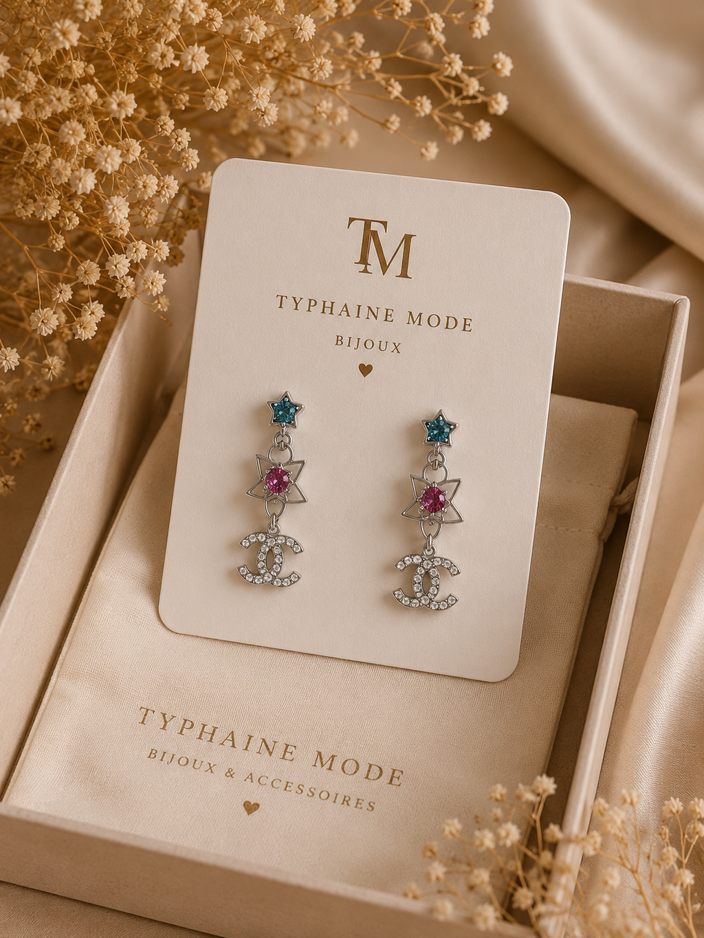 Boucles d’oreilles Étoile Élégance – Doré & Argenté | Acier inoxydable✨