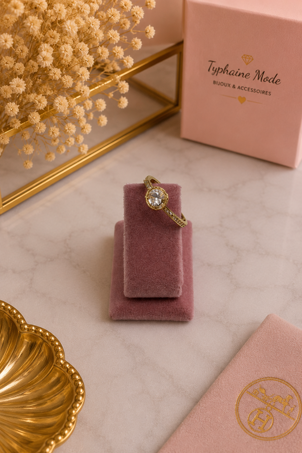 Bague Éclat Royal Réglable✨