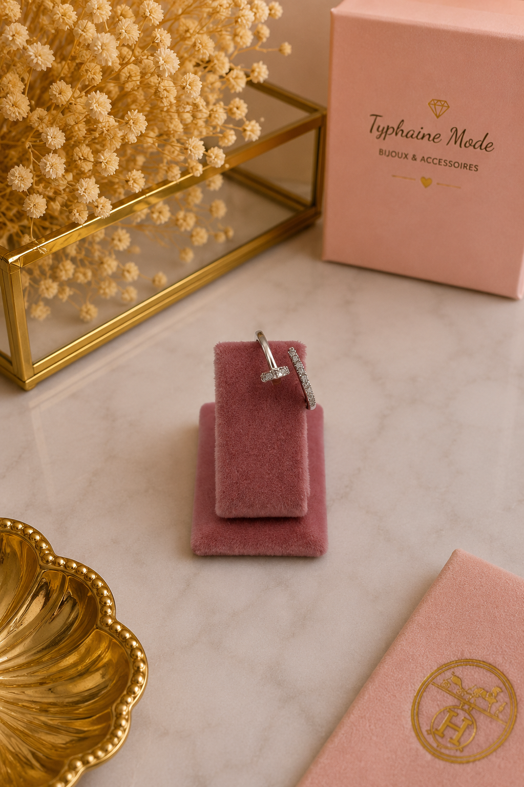Bague Nova Réglable – Dorée ou Argentée✨