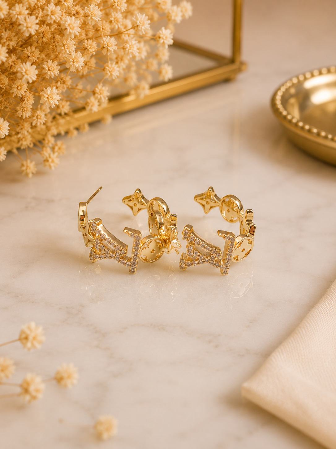 Créoles Charms Luxe Dorées ✨