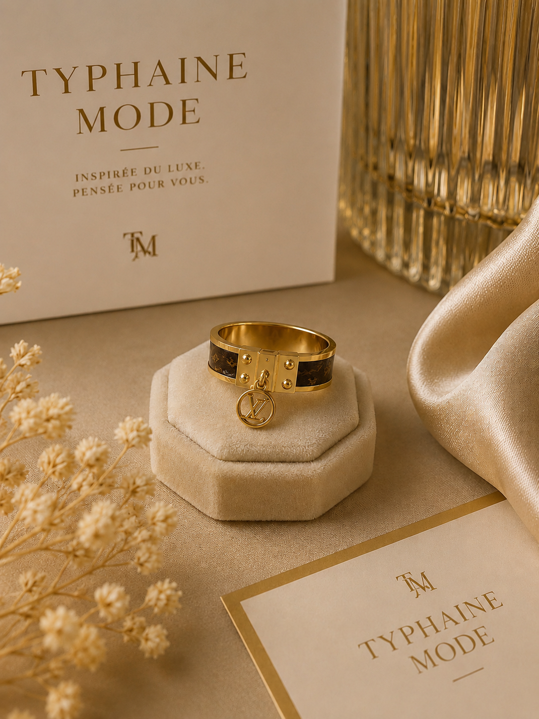 Bague Breloque Dorée✨
