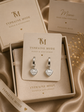 Boucles d’oreilles Cœur Élégance – Argent✨