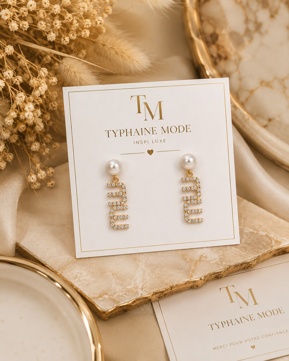 Boucles d’oreilles Perle Élégance – Inspiration Luxe✨