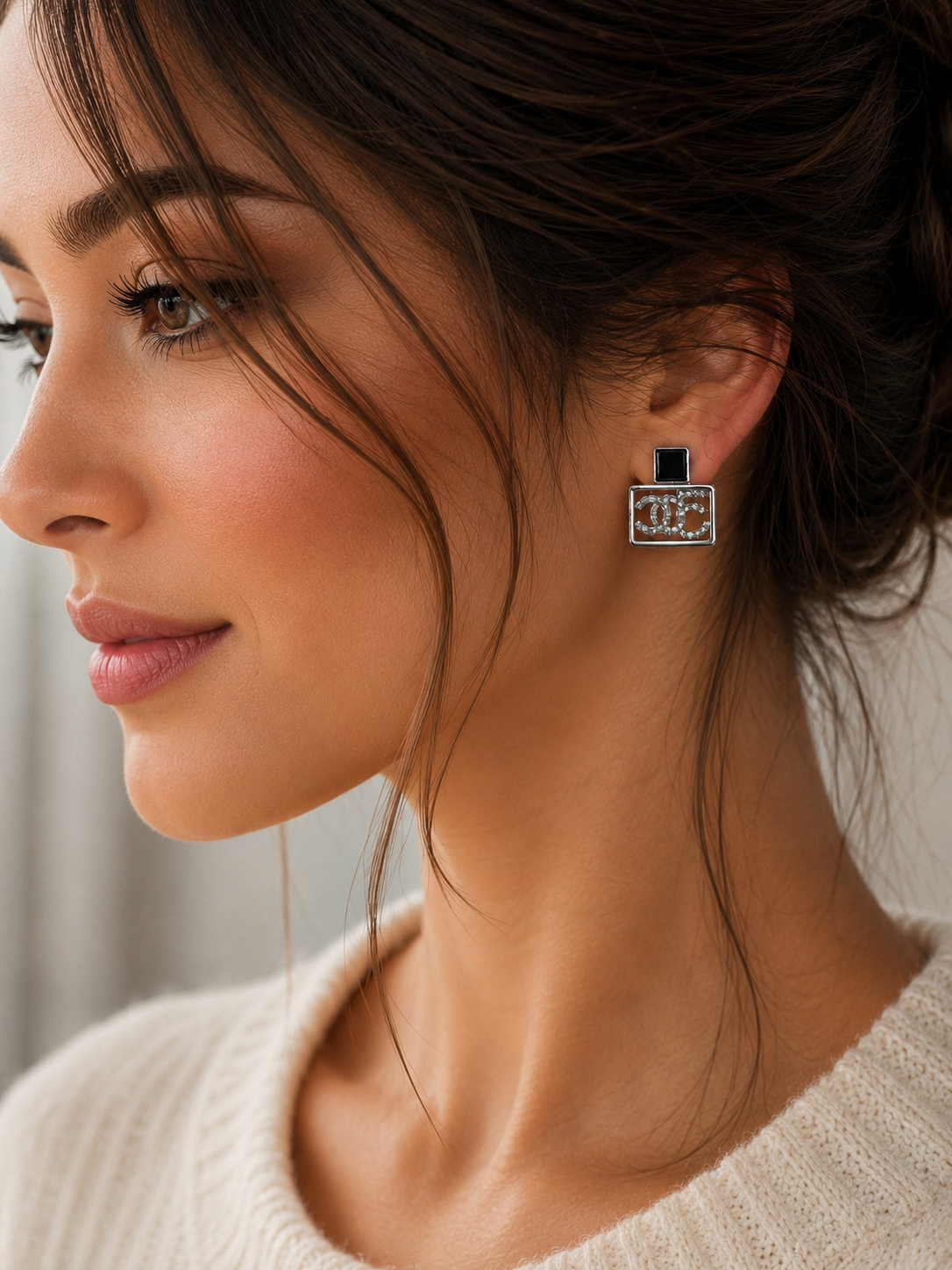 Boucles d’oreilles Noir Prestige – Inspiration Luxe✨