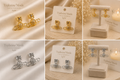 Boucles Élégance Nœud & Perle✨