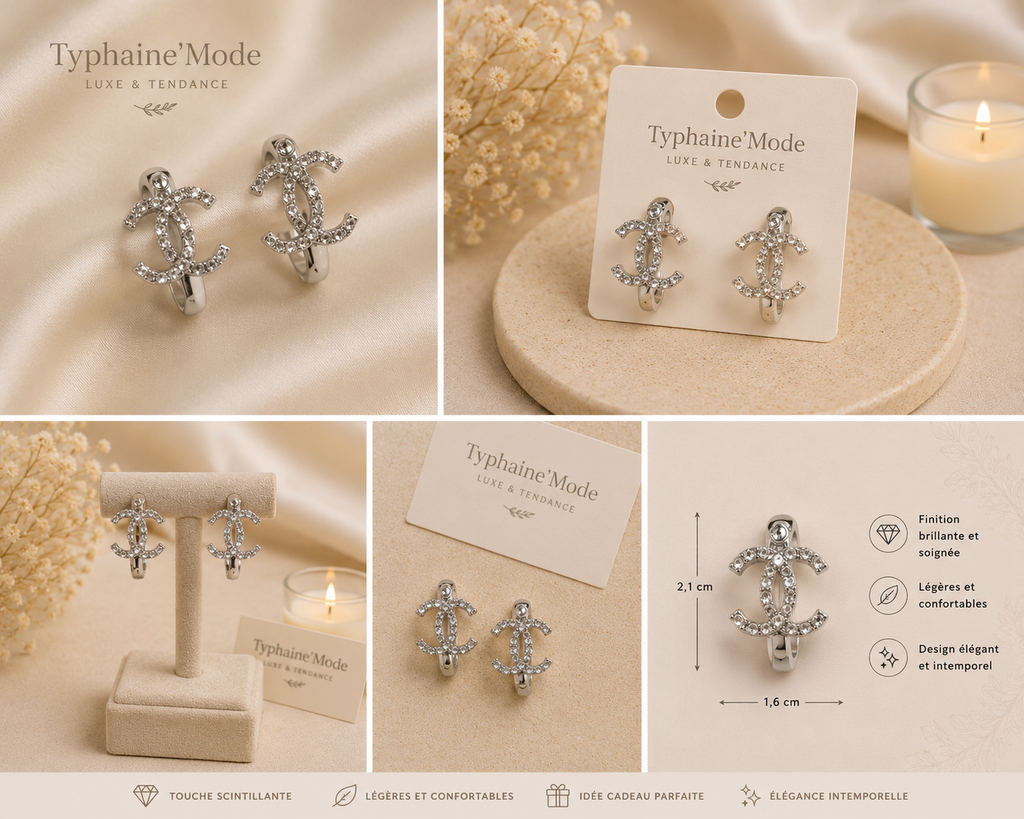 Boucles d’oreilles Luna✨
