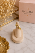 Bague Luxe Maillon Serti de Zircons – Ajustable✨