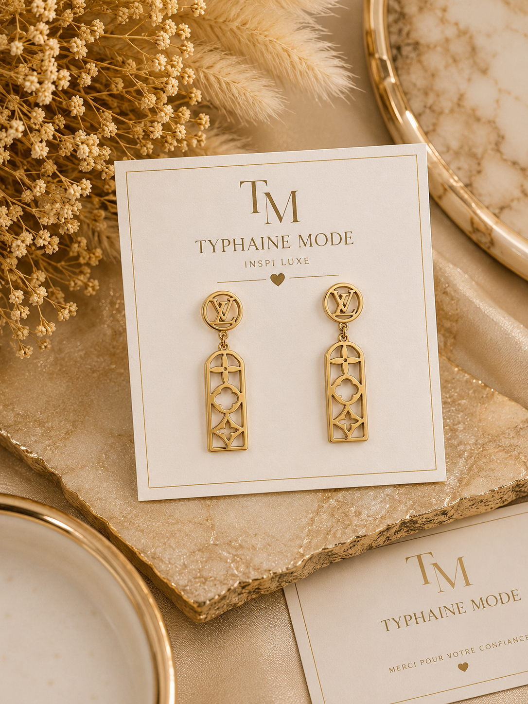 Boucles d’oreilles Élégance Dorée – Inspiration Luxe✨